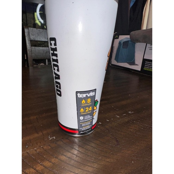 Tervis Tumbler White Stainless Steel Chicago Blackhawks Arctic Sports - Picture 4 of 5